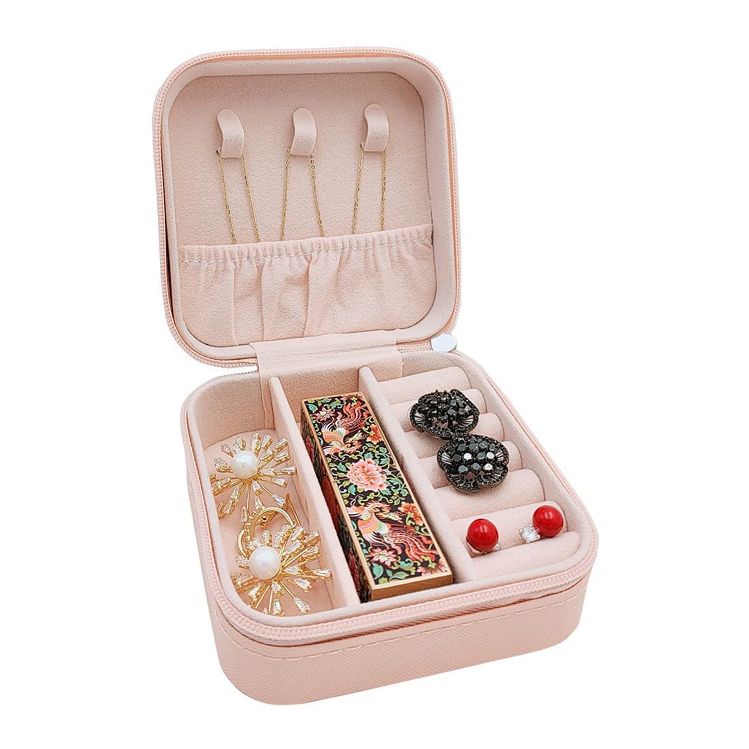 8782 Jewellery Box for Women, Mini Portable Jewelry Box Organiser,PU Leather Jewlerrying Display Holder, Small Travel Jewellery Box for Girls, Women, Mother, Daughte, Travel Ring, Pendant, Earring, Necklace Storage Case 8782 Jewellery Box for Women, Mini Portable Jewelry Box Organiser,PU Leather Jewlerrying Display Holder, Small Travel Jewellery Box for Girls, Women, Mother, Daughte, Travel Ring, Pendant, Earring, Necklace Storage Case